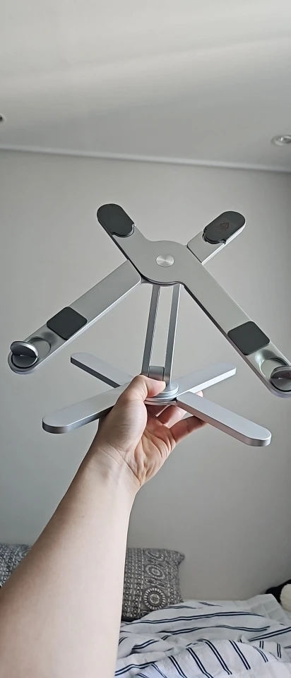 Foldable Laptop Stand 360°Rotation Notebook Table Aluminum Alloy photo review