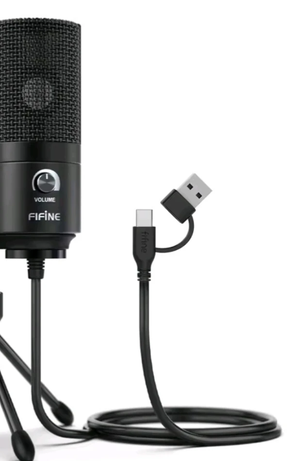FIFINE USB Condenser Microphone with Gain Knob,Metal Recording photo review