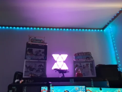 LED Triangular Quantum Lamp RGB Wall Lamp Smart photo review