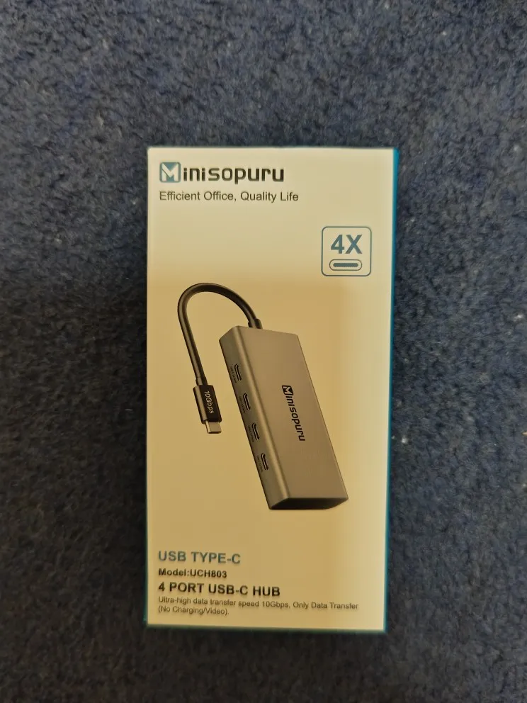 Minisopuru USB HUB 10Gbps USB Type c 3.2 photo review