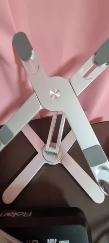 Foldable Laptop Stand 360°Rotation Notebook Table Aluminum Alloy photo review