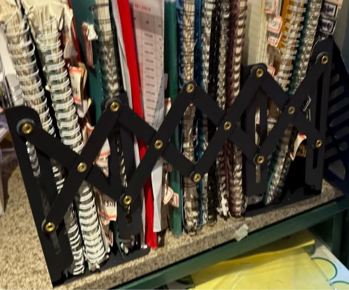 Large capacity metal retractable book stand, simple book photo review