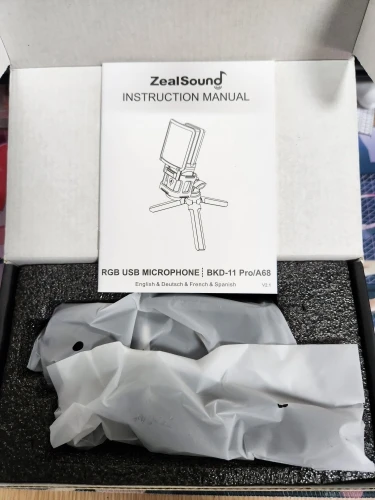Zealsound RGB USB Condenser Gaming Microphone Computer Professional photo review