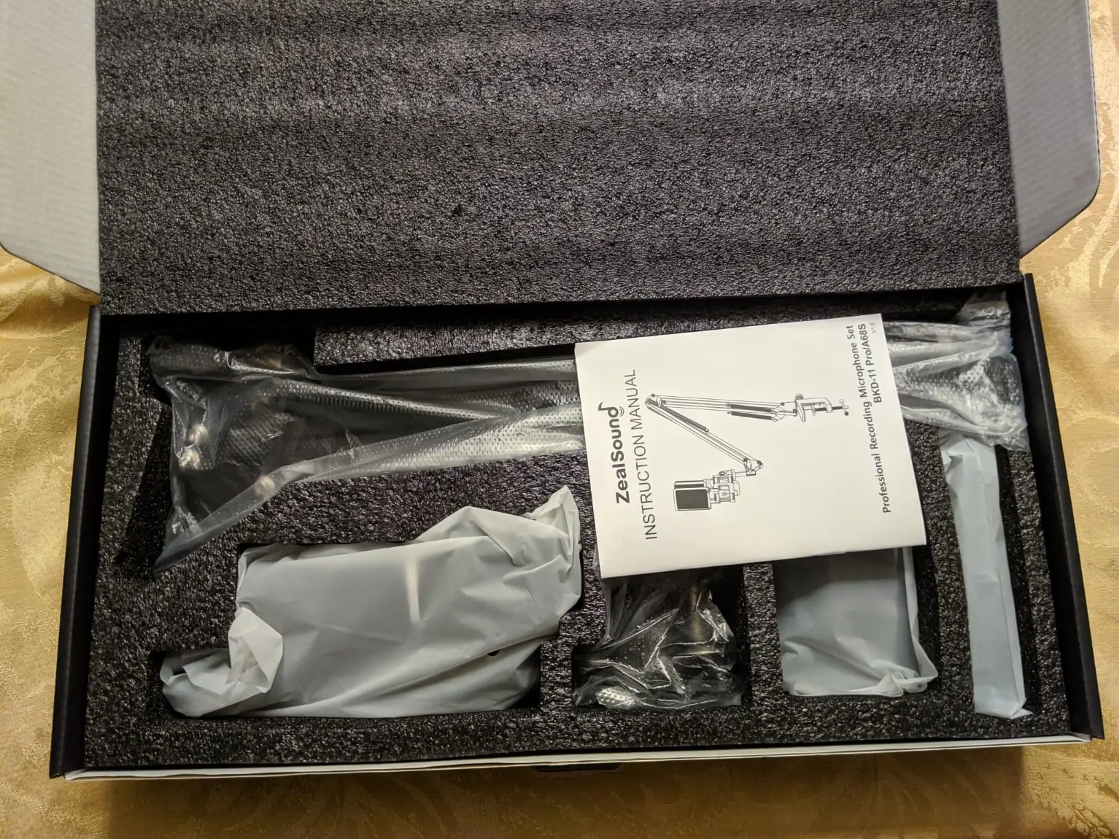 Zealsound RGB Recording Microphone With Articulated Arm/USB Condenser photo review