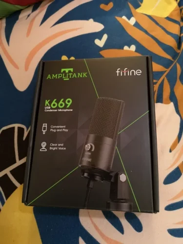 FIFINE USB Condenser Microphone with Gain Knob,Metal Recording photo review