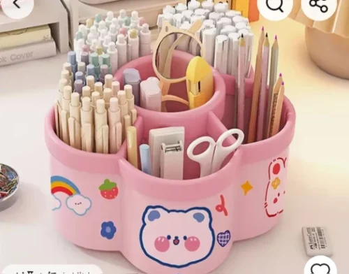 Rotating Desk Organizer - Multi-Compartment Storage Caddy, Durable photo review