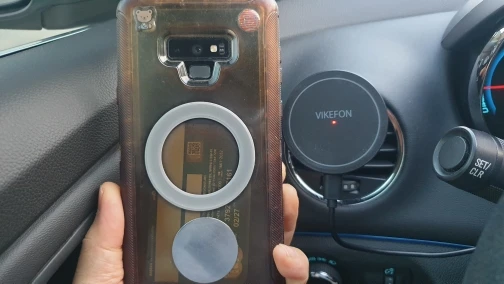 VIKEFON 30W Magnetic Car Wireless Charger For iPhone photo review