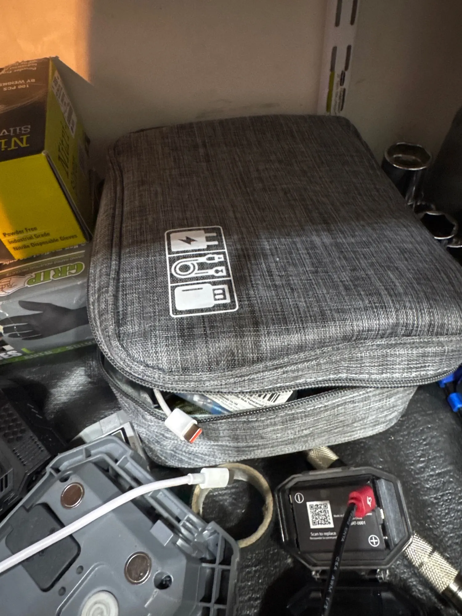 NNBILI Cable Storage Bags System Kit Case USB photo review