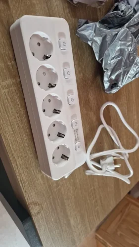 Power Strip EU Plug AC Outlets Multitap Socket photo review