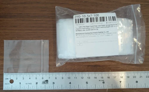 100Pcs Thicken Zipper Sealed Bags Clear Plastic Storage photo review