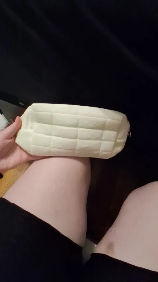 Cute Plush Makeup Bag for Women Portable Travel photo review