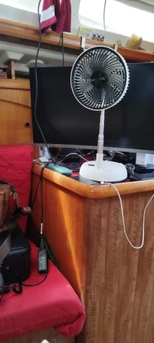 Portable Folding Fan 6000mAh USB Remote Control Air photo review