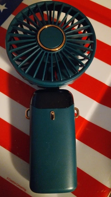 Clearance_Portable mini home summer air-cooled neck hanging fan photo review