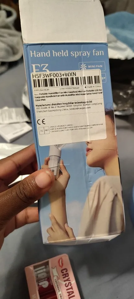 Portable Humidifier Fan Mini Handheld Mist Fan Portable photo review