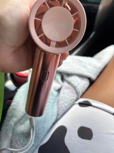 coldSky Portable Handheld Fan 4000mAh Battery Operated with photo review