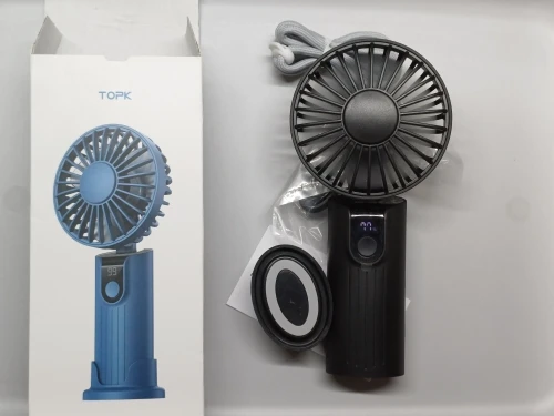 TOPK 5000mAh Mini Portable Fan USB Rechargeable Hand photo review