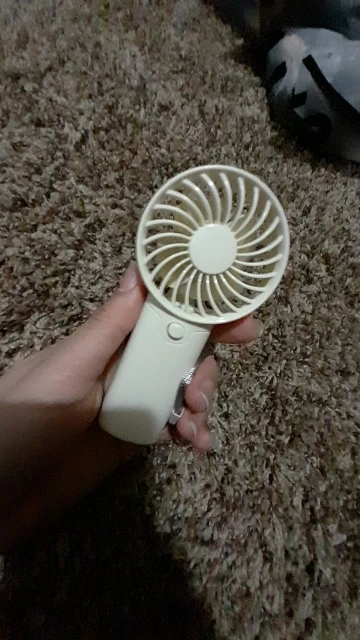 Cute Mini Fan Portable Handheld Fan Lightweight Handy photo review