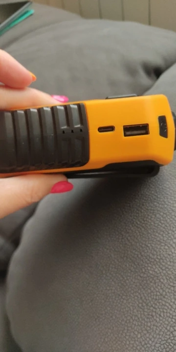 Personal Belt Clip Fan Portable Power Bank Flashlight photo review