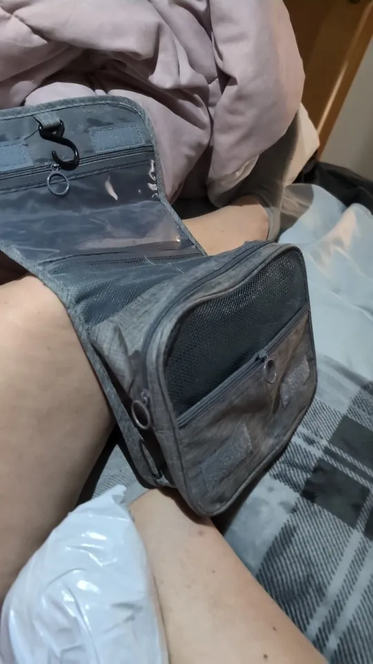 Portable Toiletry Washbag with Hanging Hook Waterproof Women photo review