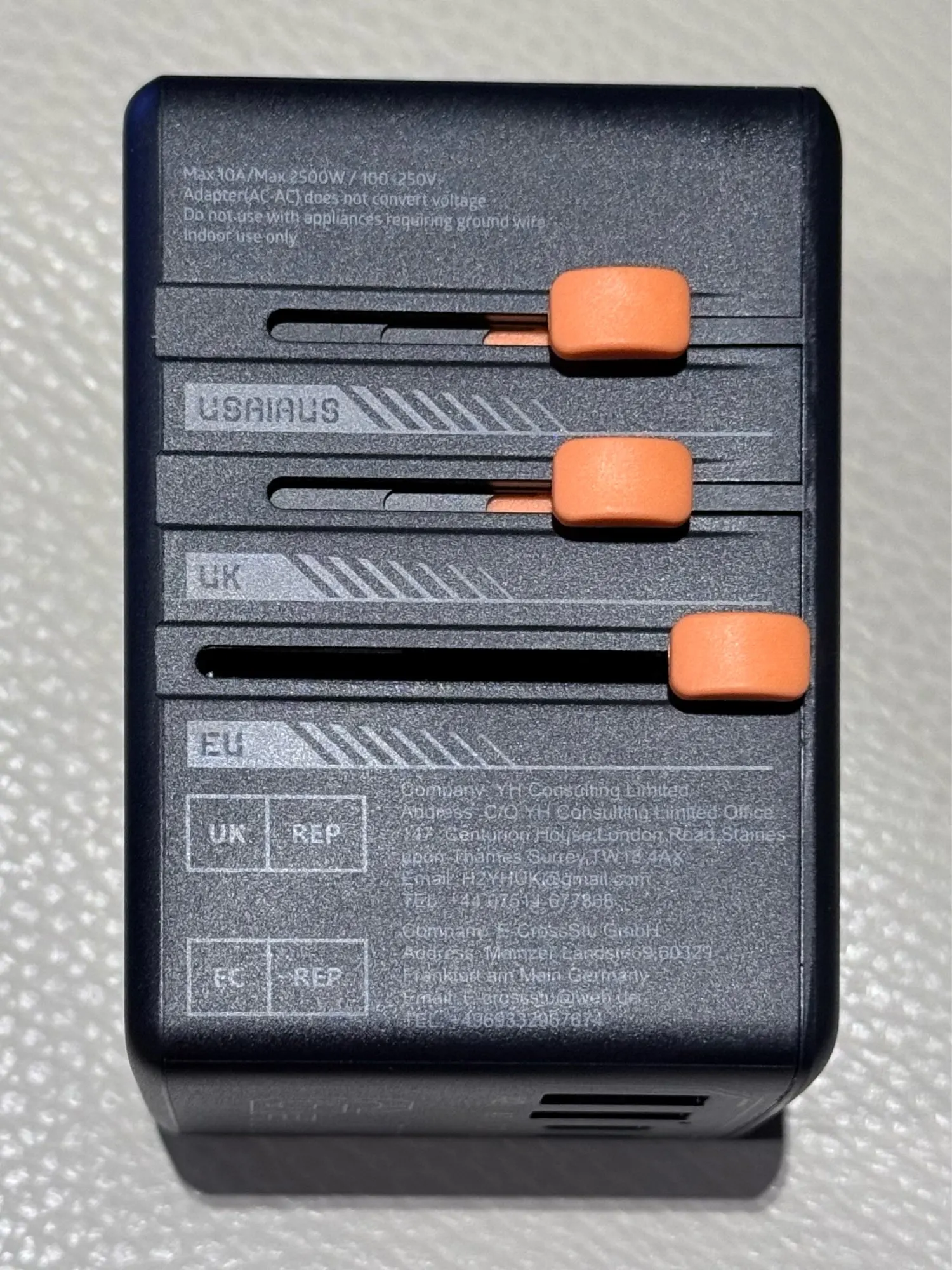 TESSAN 65W GaN International Plug Travel Adapter with photo review