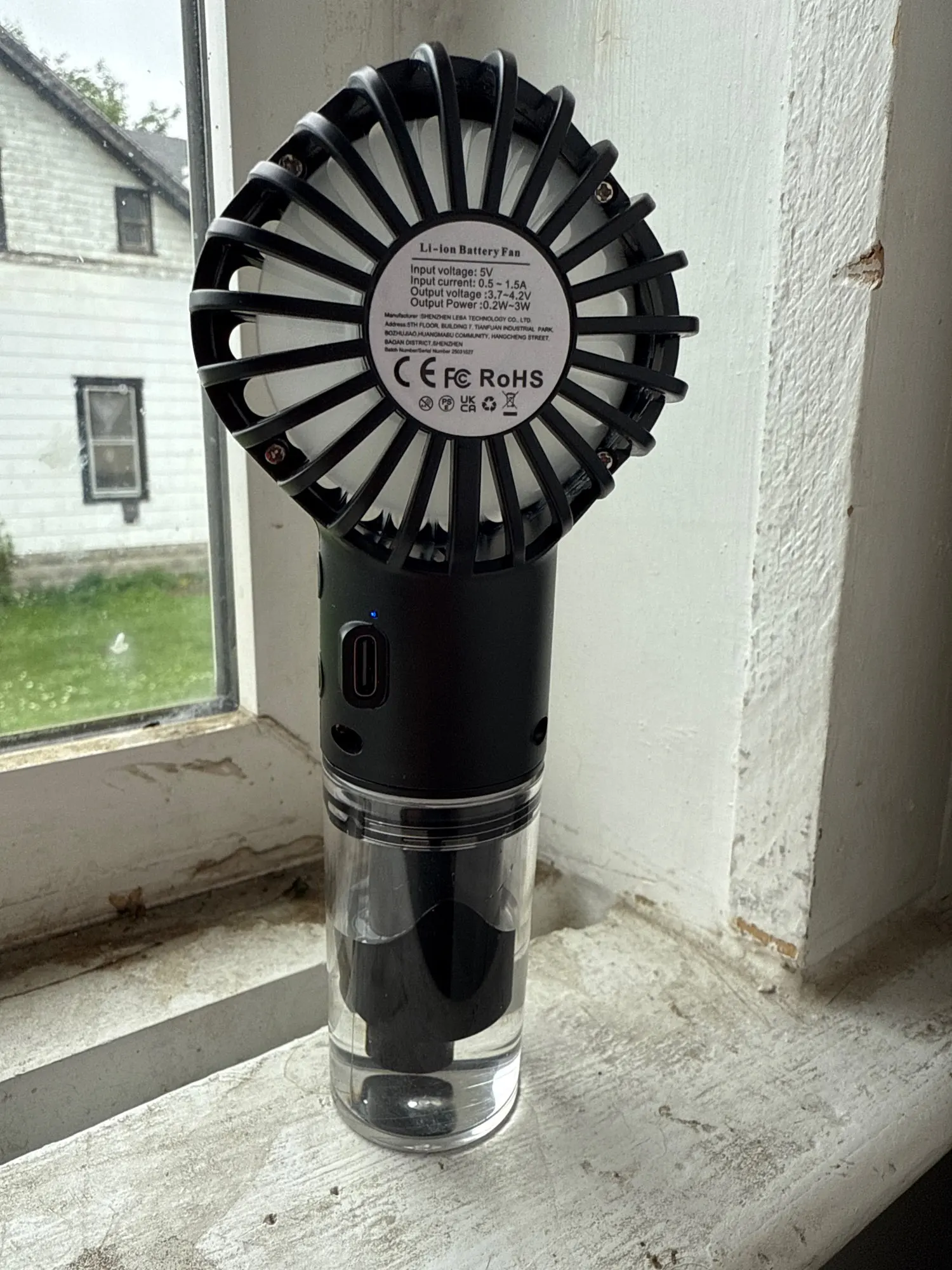 Portable Humidifier Fan Mini Handheld Mist Fan Portable photo review