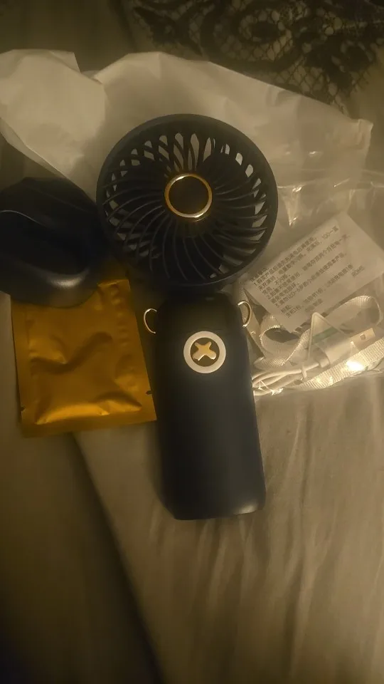 Mini Handheld Small Fan Portable Portable Silent Office photo review