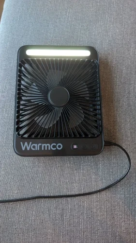 Warmco D4 Portable Desk Fan Rechargeable 20000mAh Camping photo review