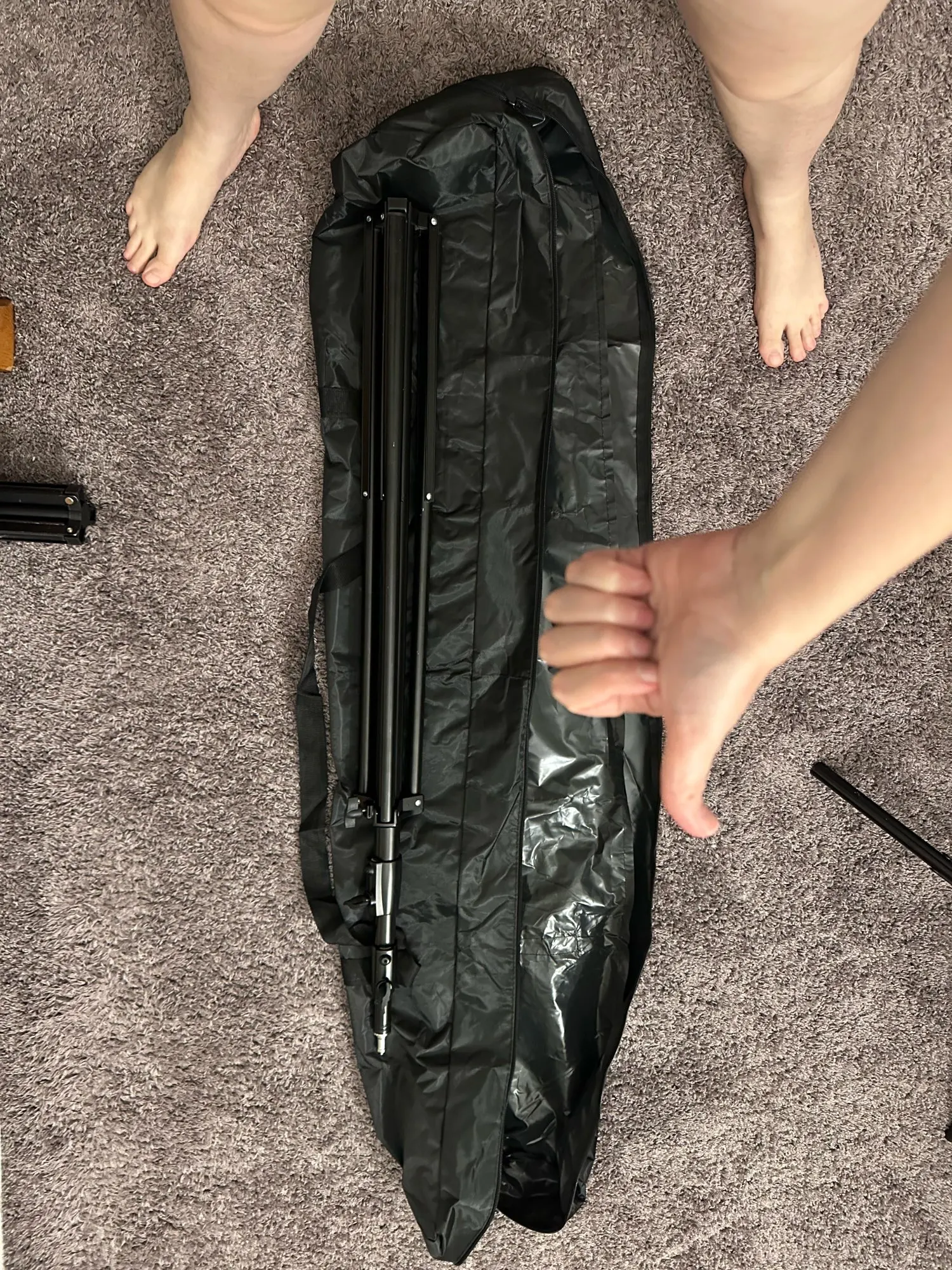 Canvas Canopy Pole Bag Camping Tent Swag Storage photo review