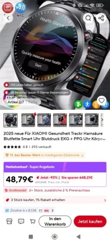 2025 New For XIAOMI Health Trackr Uric Acid photo review