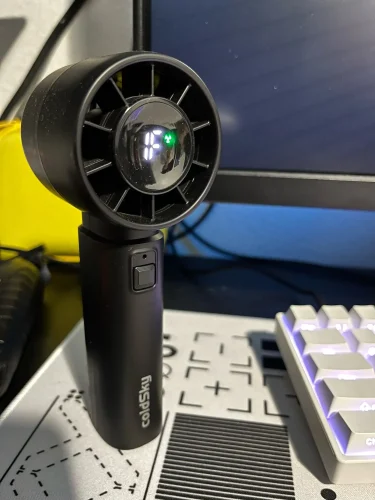 coldSky Portable Handheld Fan 4000mAh Battery Operated with photo review