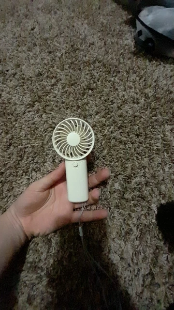 Cute Mini Fan Portable Handheld Fan Lightweight Handy photo review