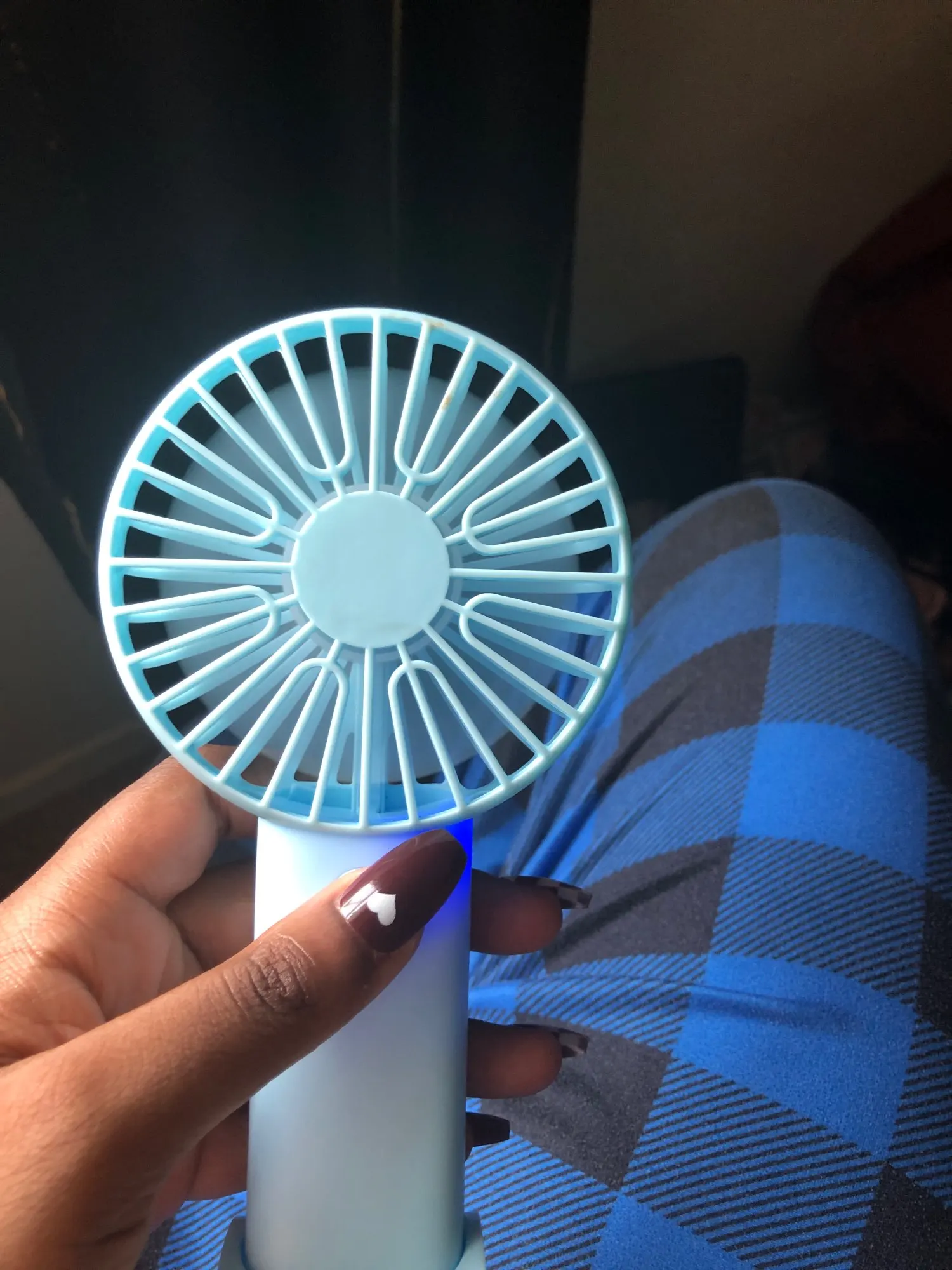 Mini USB Charging Handheld Fan Desktop Small Fan photo review