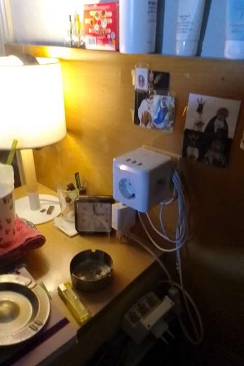 EU Plug Power Strip Cube with 3 AC photo review