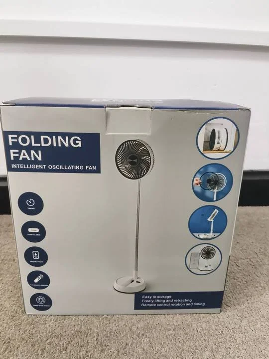 Portable Oscillating Standing Fan with Remote Controller Foldable photo review