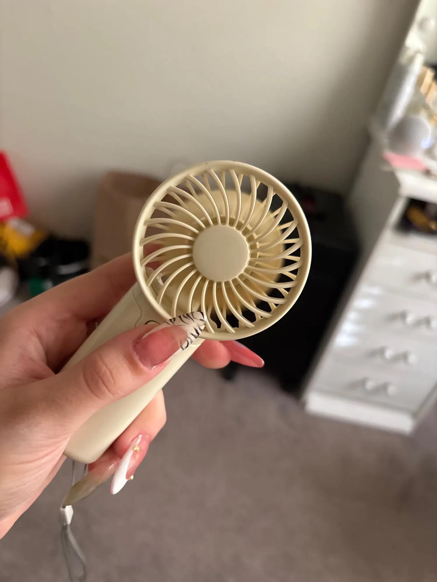 Cute Mini Fan Portable Handheld Fan Lightweight Handy photo review