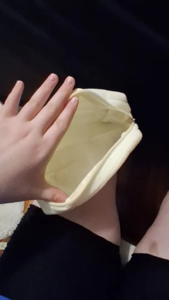 Cute Plush Makeup Bag for Women Portable Travel photo review