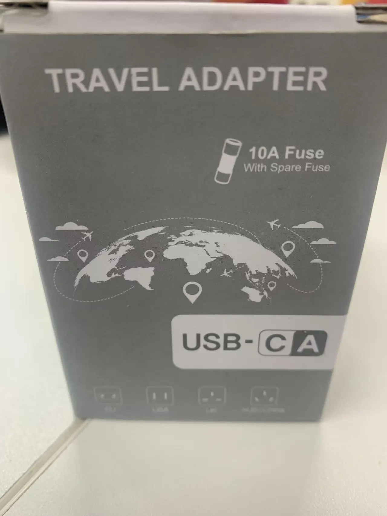 Universal Travel Adapter With1 USB-A+2 Type-C All-in-one Adapter photo review