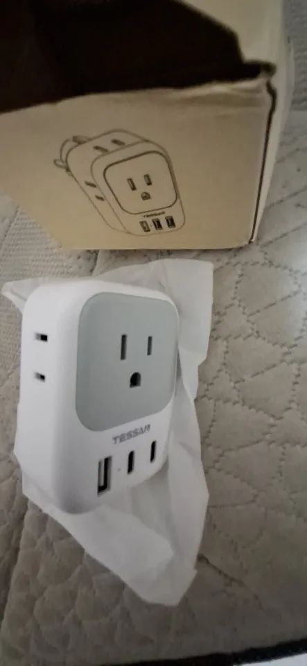 TESSAN US To EU Travel Adapter with 4 photo review