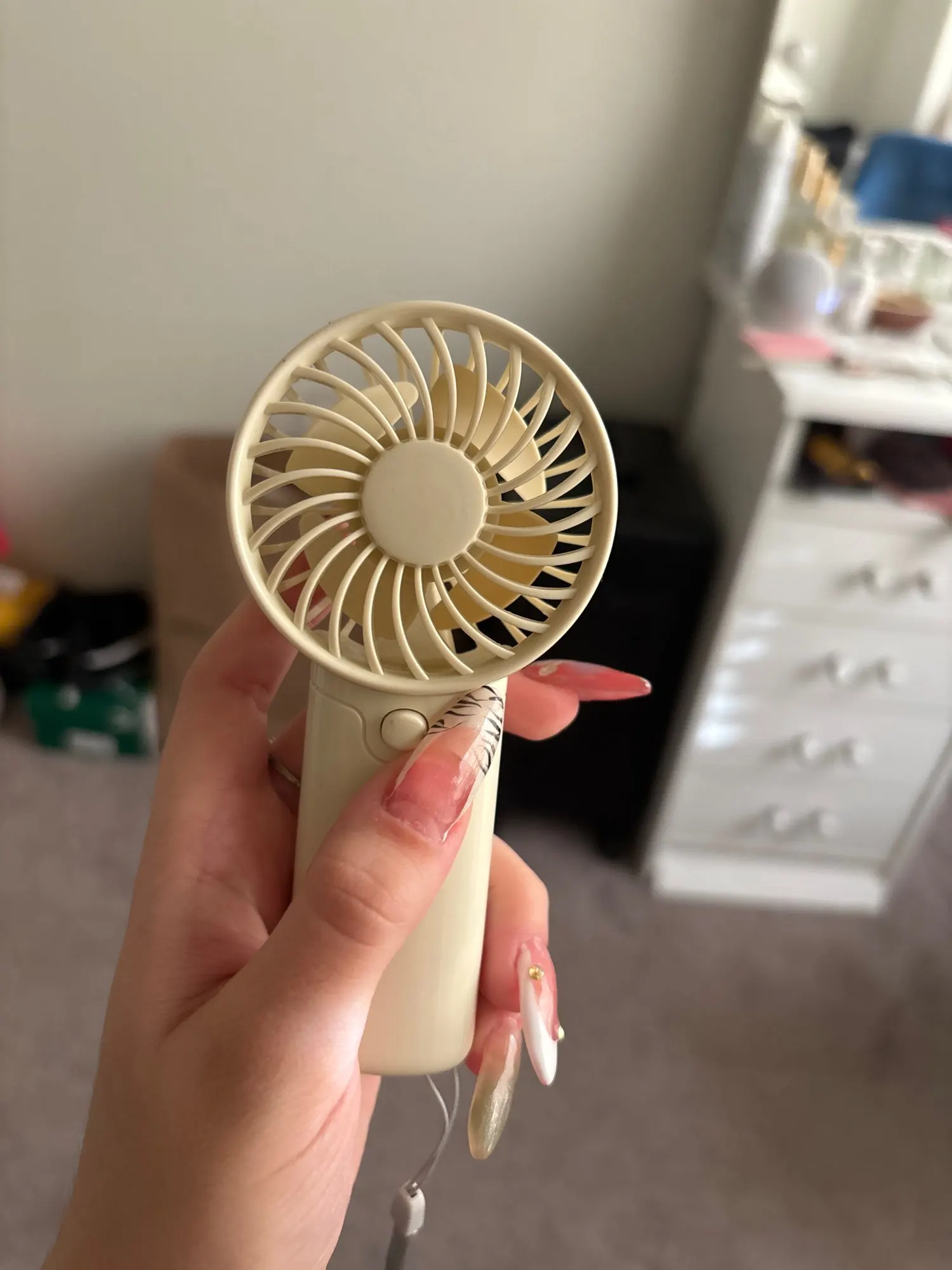 Cute Mini Fan Portable Handheld Fan Lightweight Handy photo review