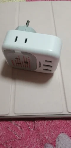 TESSAN US To EU Travel Adapter with 4 photo review