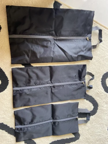 3PCS/Set Foldable Shoes Storage Bags Travel Organizer Nylon photo review