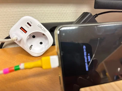 LENCENT EU Plug Wall Socket Extender with 1 photo review