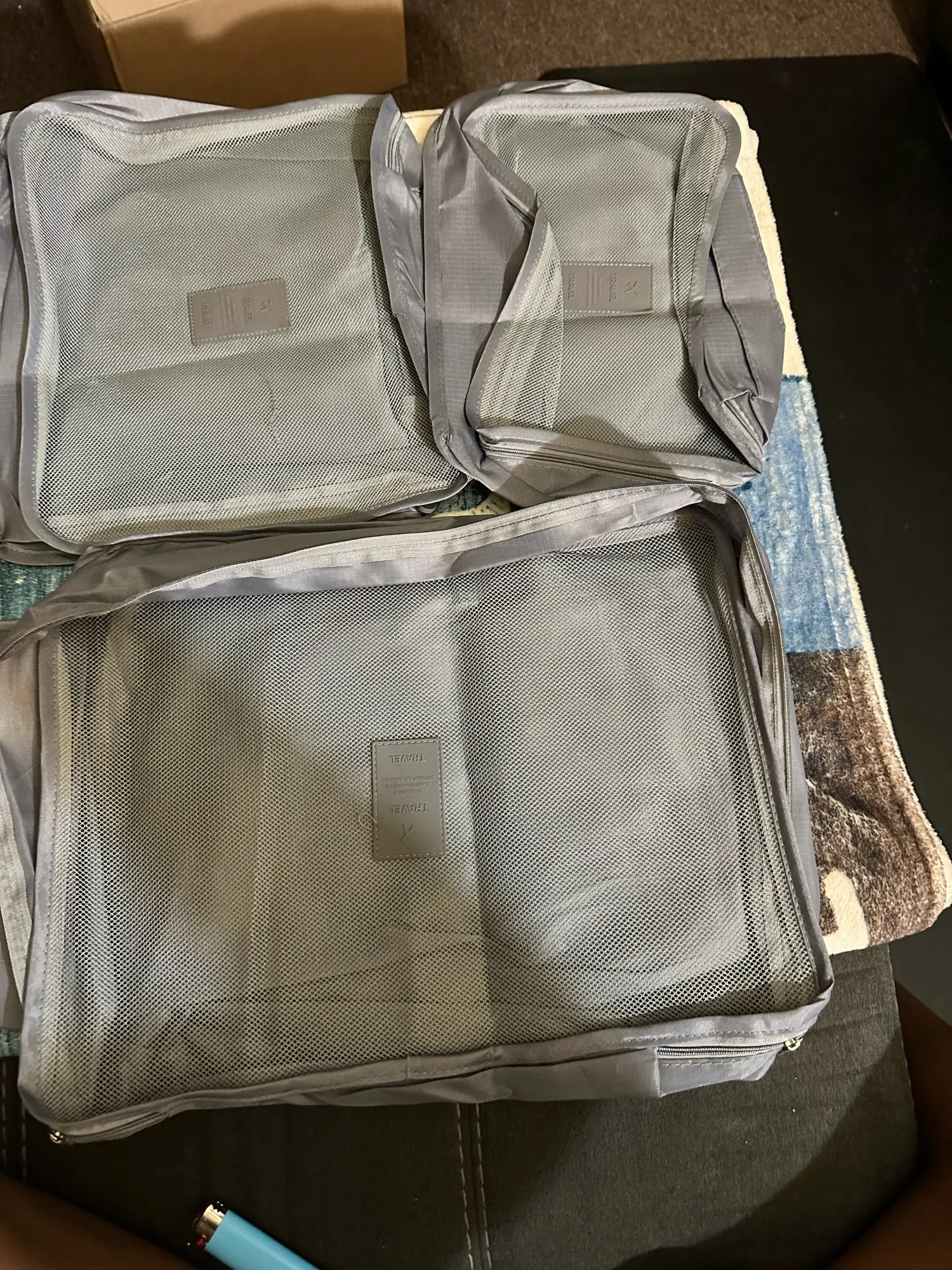 6pcs Set Travel Storage Bags Suitcase Packing Set photo review