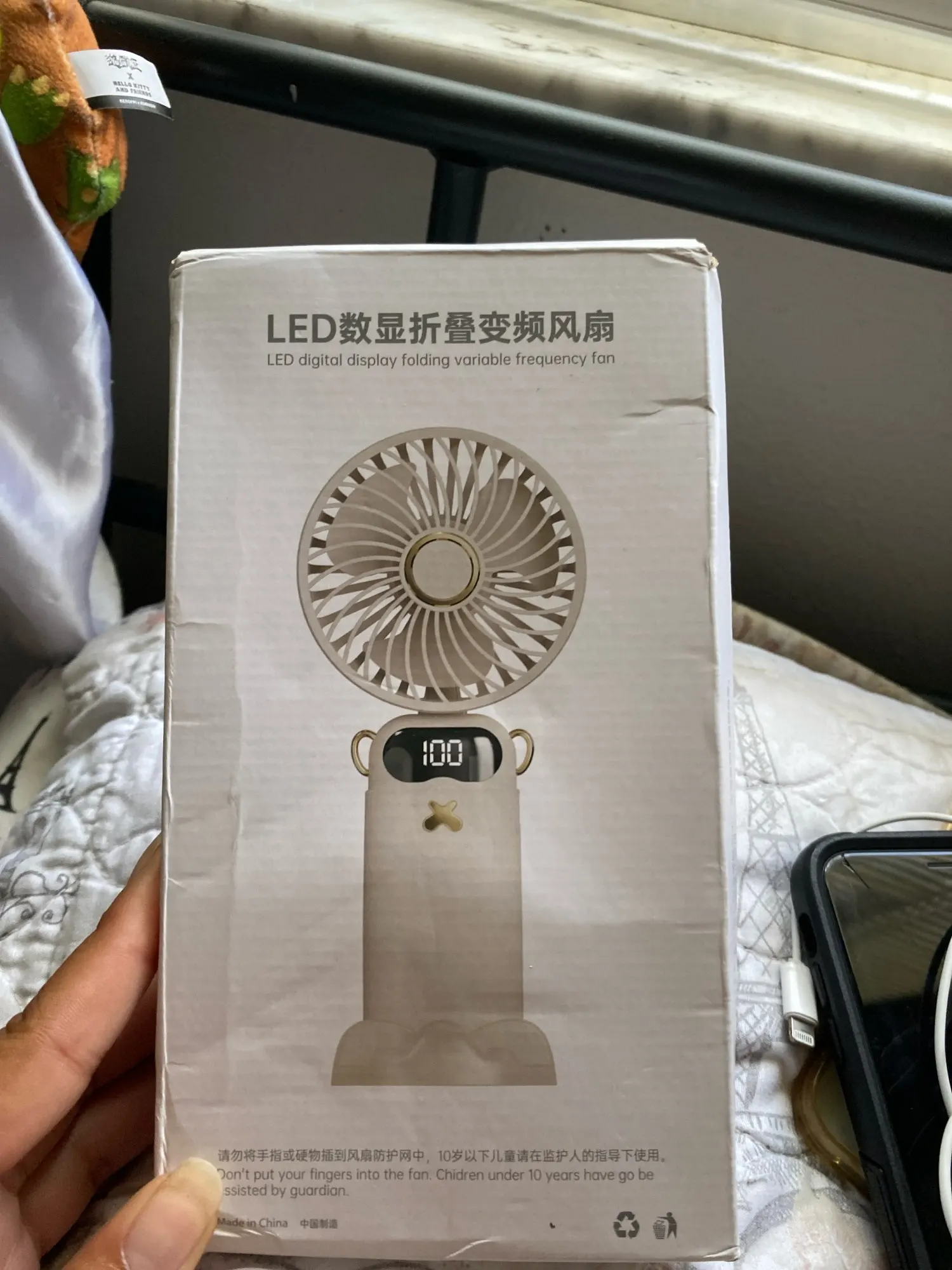 Mini Handheld Small Fan Portable Portable Silent Office photo review