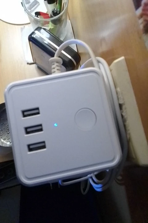 EU Plug Power Strip Cube with 3 AC photo review