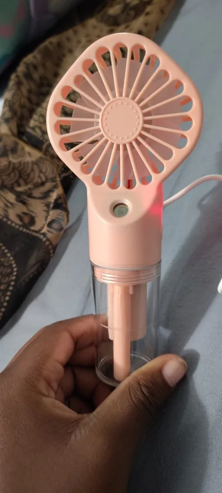 Portable Humidifier Fan Mini Handheld Mist Fan Portable photo review
