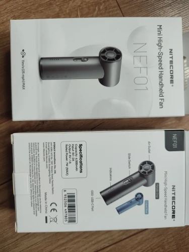 NITECORE NEF01 Mini Handheld Fan 166g Portable Pocket photo review