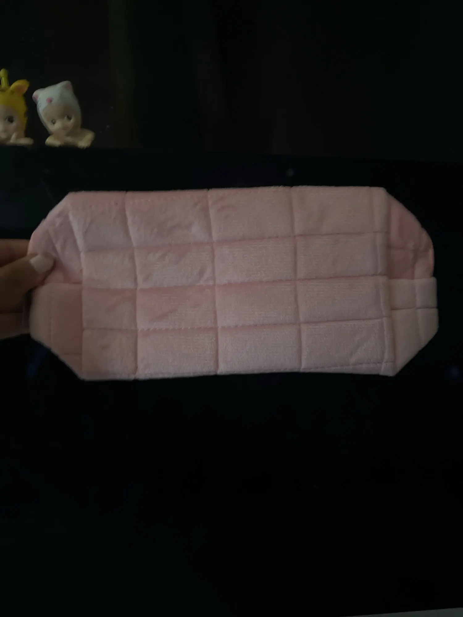 Cute Plush Makeup Bag for Women Portable Travel photo review