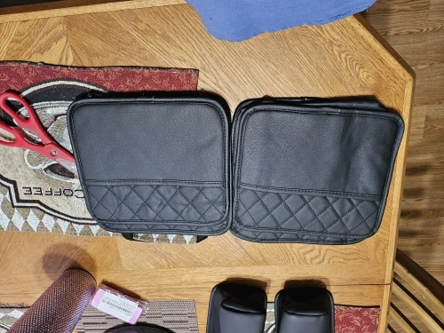 Multifunctional car seat storage bag Leather storage bag photo review