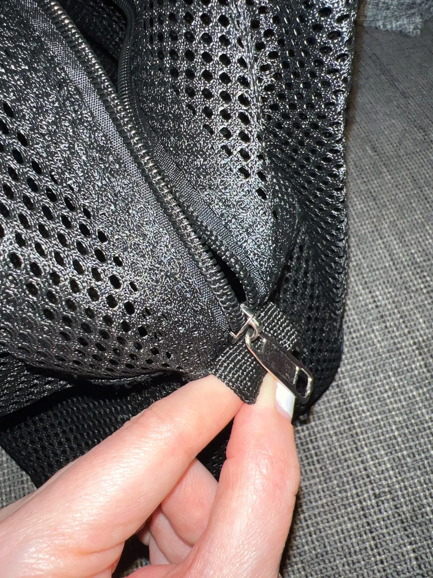 New Large Capacity Mesh Bag with handle Travel photo review